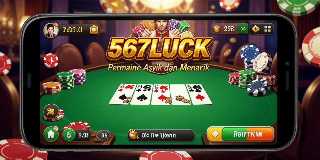Screenshot gameplay Poker di 567LUCK menampilkan suasana pertandingan yang seru.