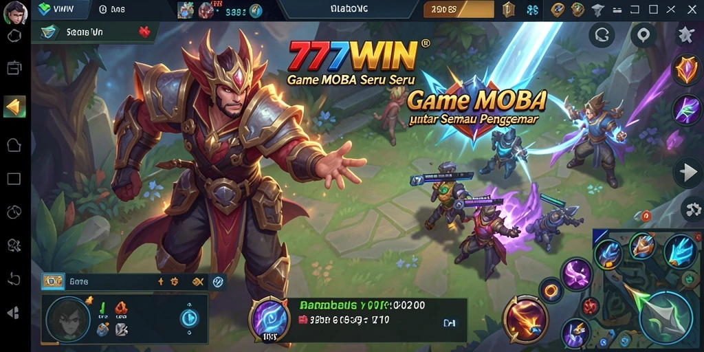Screenshot gameplay seru dari 777WIN yang menunjukkan pertempuran tim.