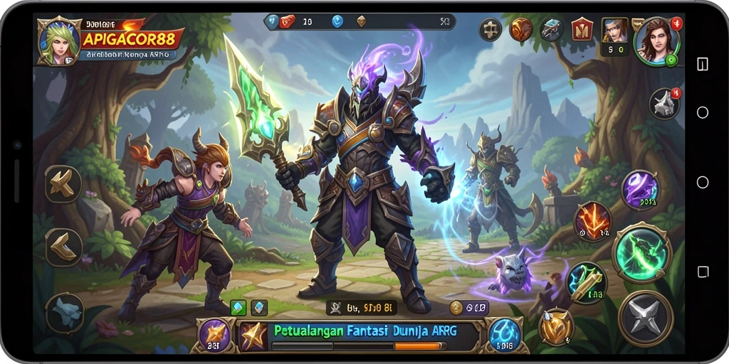 Tampilan gameplay menakjubkan di dunia fantastis APIGACOR88.