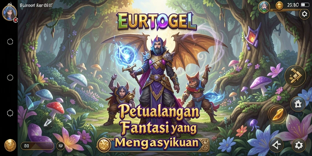 Screenshot gameplay <strong>EUROTOGEL</strong> menampilkan petualangan epik dan karakter menawan.