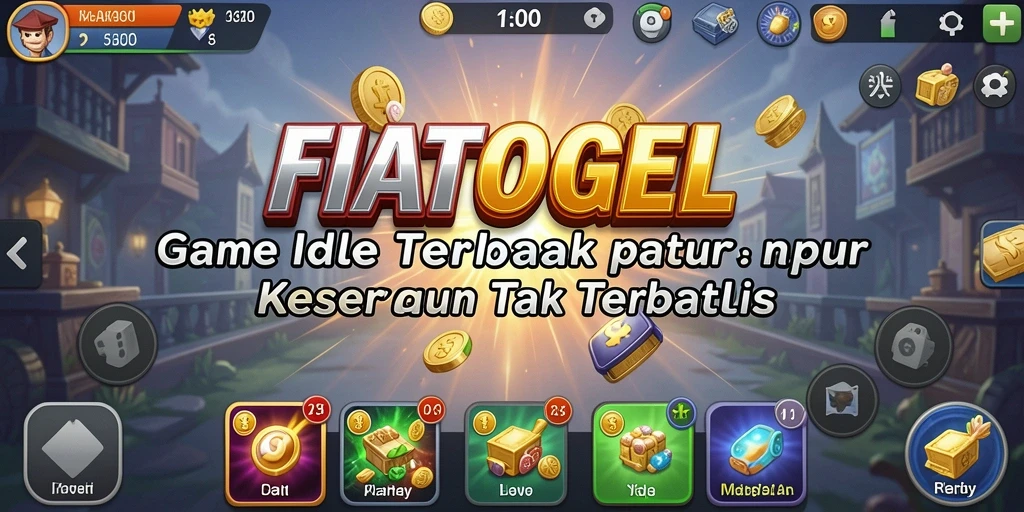 Tampilan aktif gameplay FIATOGEL dengan karakter unik dan grafik menarik.