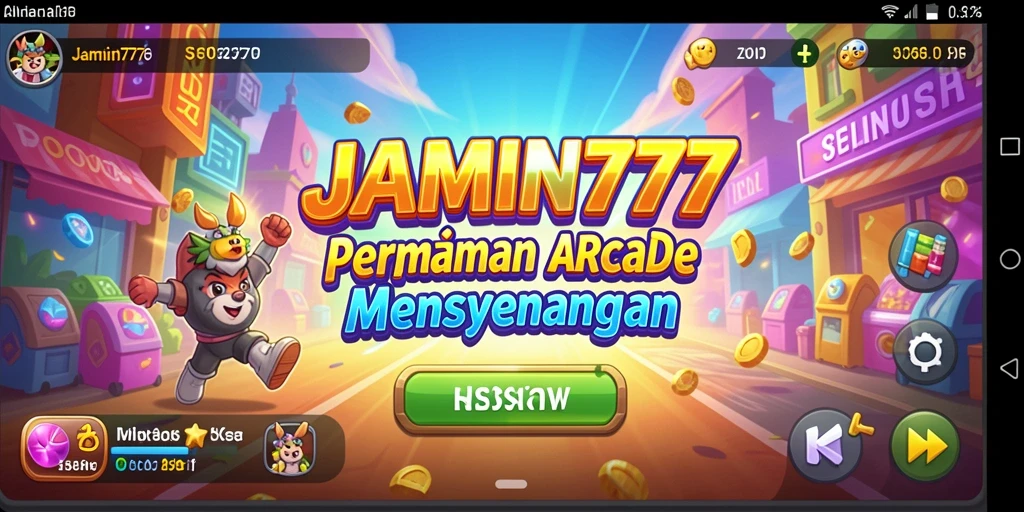Tampilan seru gameplay arcade JAMIN777 penuh tantangan.