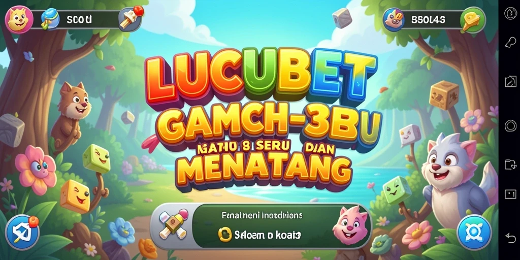 Screenshot LUCUBET menampilkan gameplay Match-3 yang seru.