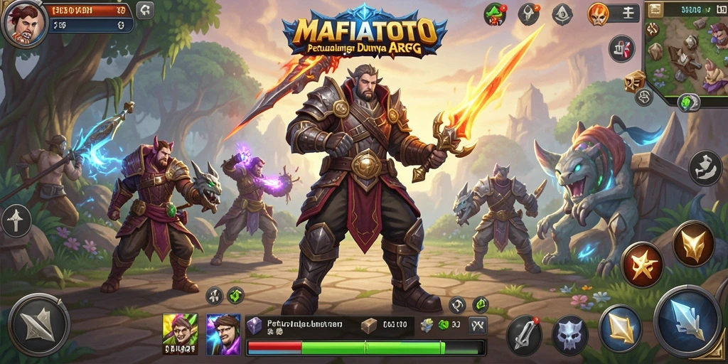 Tampilan seru gameplay ARPG di MAFIATOTO.