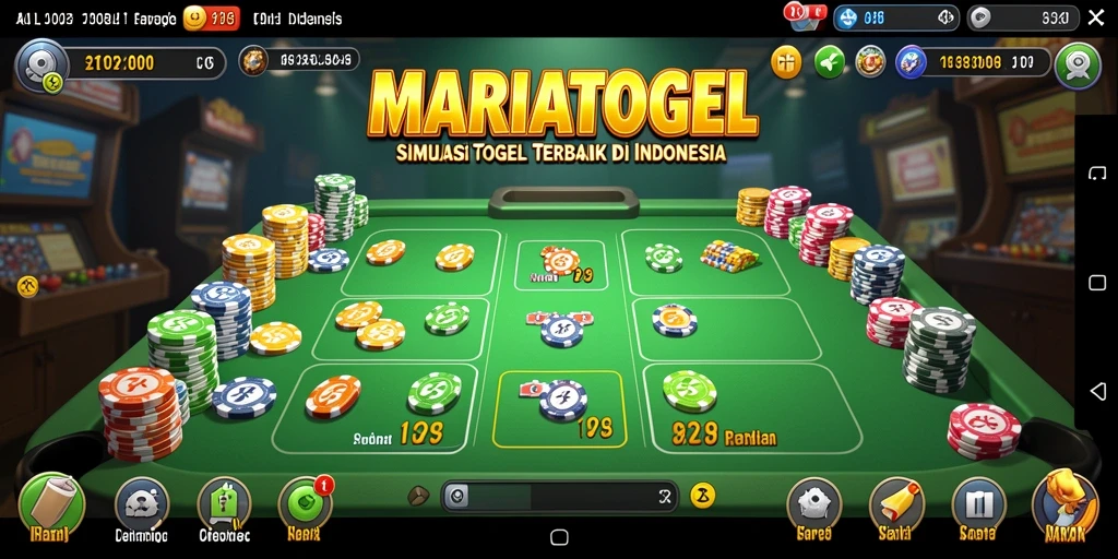 Screenshot gameplay MARIATOGEL menampilkan aksi menebak angka yang seru.