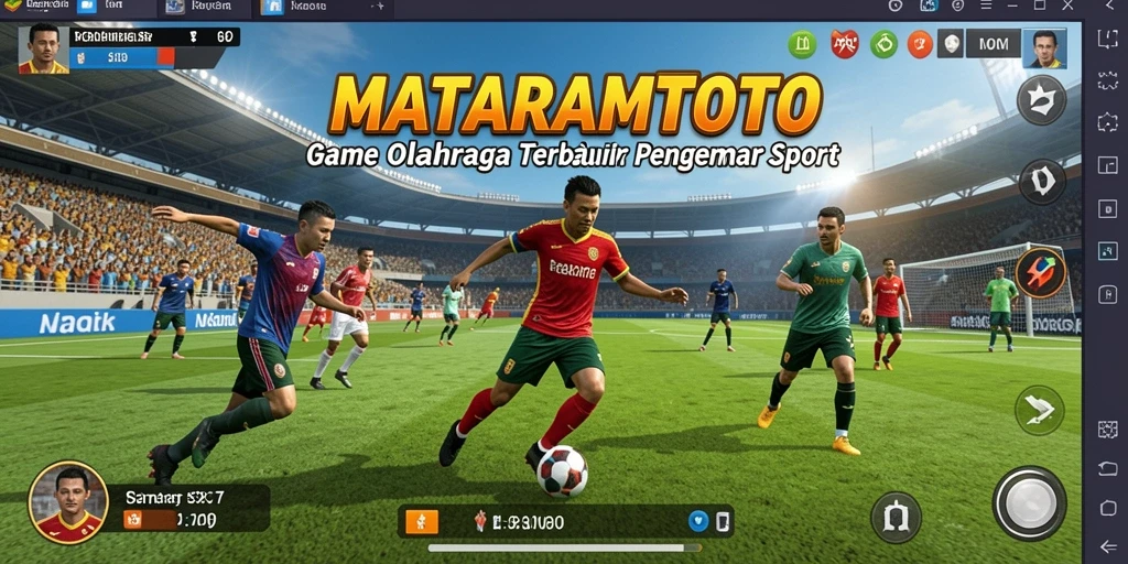Screenshot gameplay olahraga yang menampilkan aksi seru di MATARAMTOTO.