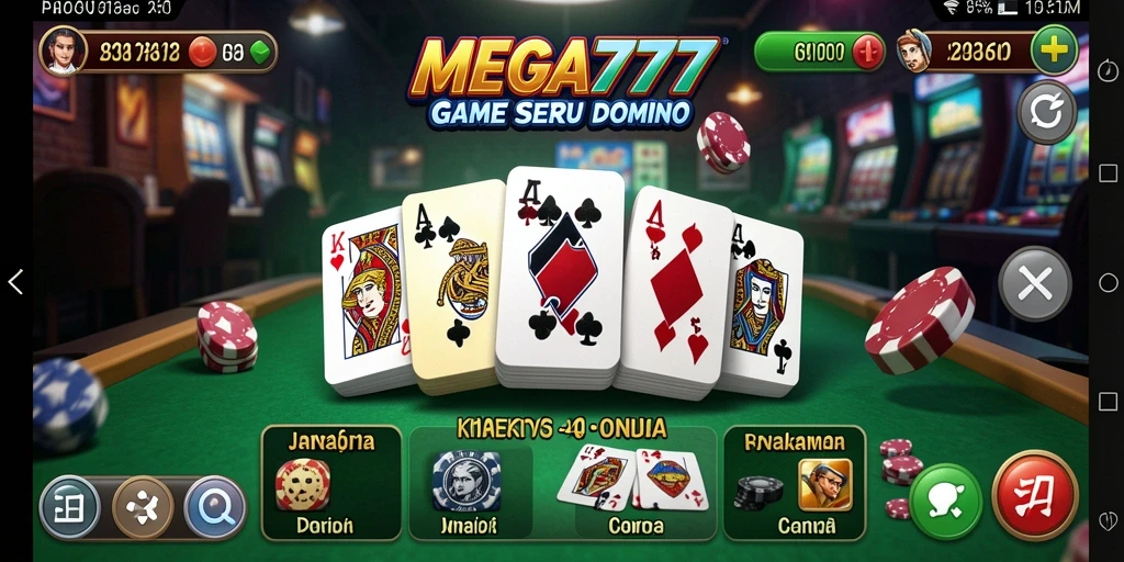 Tampilan permainan MEGA777 yang menarik dengan grafis yang menawan.