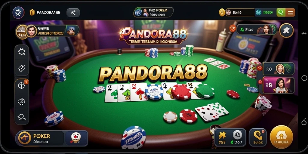 Tangkapan layar gameplay Poker di PANDORA88 yang mendebarkan.