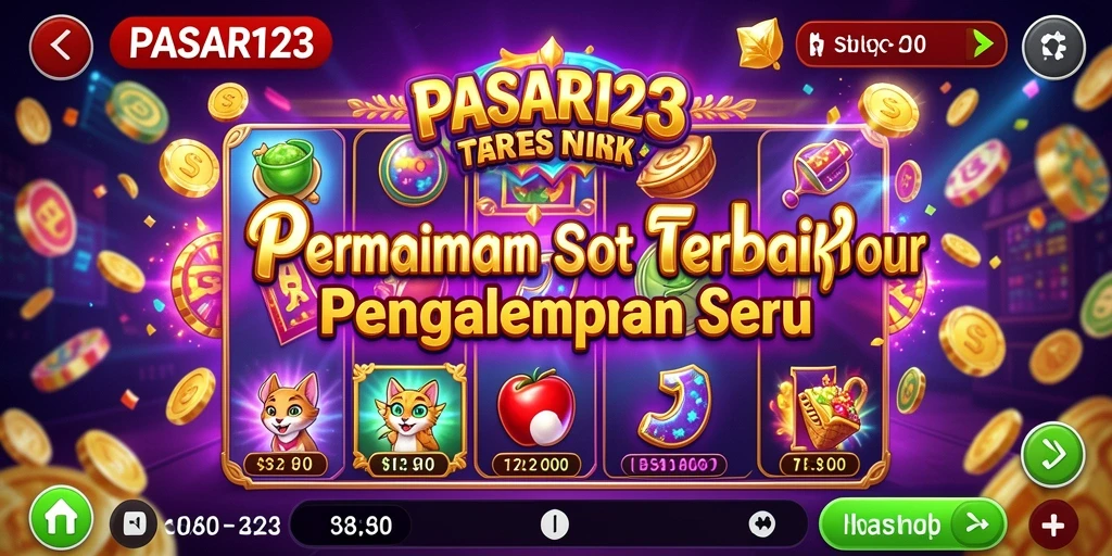 Tangkapan layar gameplay PASAR123 yang menampilkan petualangan slot yang mendebarkan.