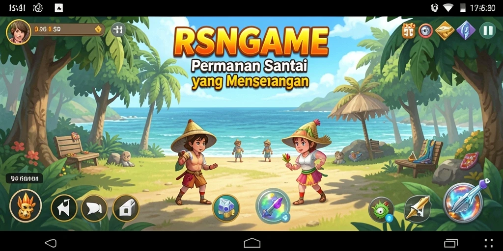 Screenshot menampilkan gameplay menarik RSNGAME dengan grafik cerah.