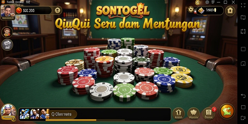 Tampilan gameplay menarik dari SONTOGEL QiuQiu.