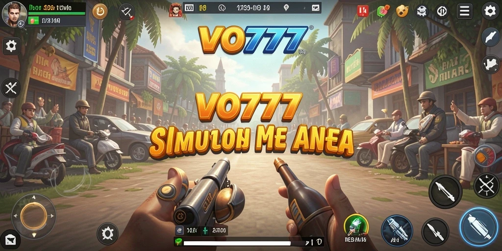 Tampilan gameplay VO777 yang menampilkan interaksi karakter dalam simulasi kehidupan.