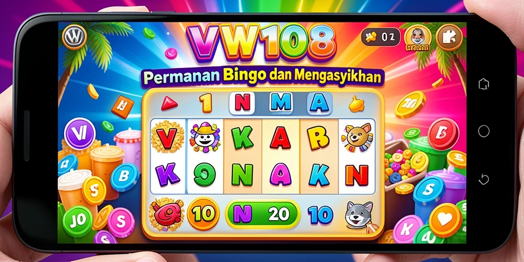 Tangkapan layar VW108 menunjukkan pemain menikmati permainan Bingo yang seru.