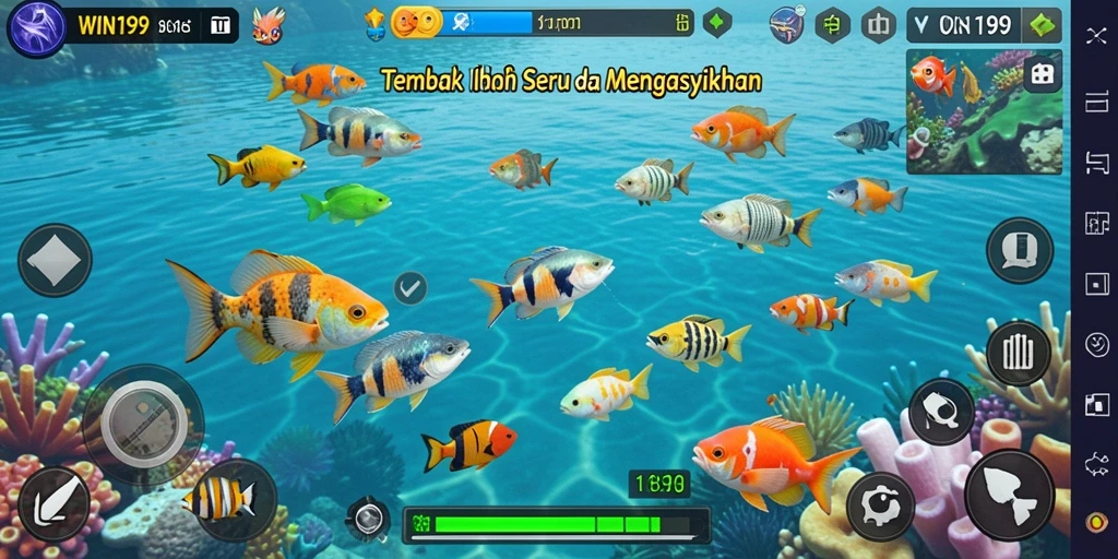 Tangkapan ikan yang menakjubkan dalam gameplay WIN199.