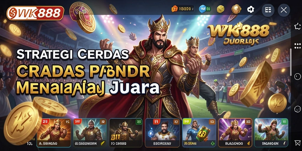 Tampilan gameplay dari WK888 yang menyuguhkan strategi adu kepintaran.