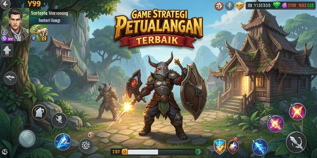 Tangkapan layar game Y89 menampilkan pertempuran strategis yang mendebarkan.